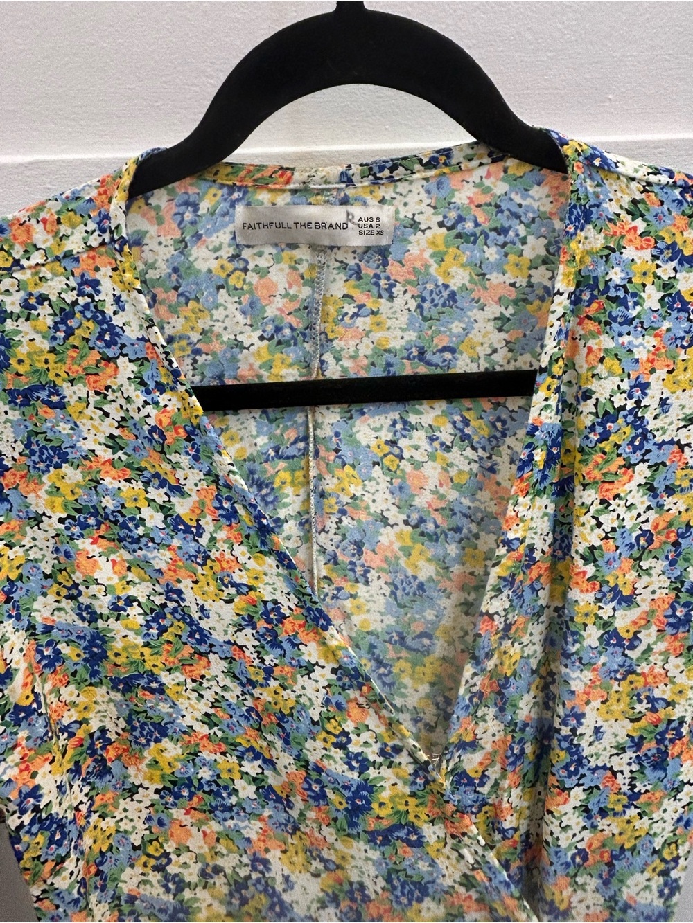 Faithful the Brand Floral Button-Front Wrap Skirt in Multicolor - Picture 4 of 10